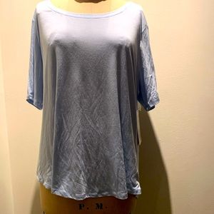 New with tags  Yogalicious pale blue yoga top